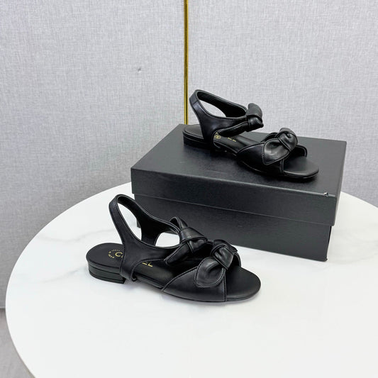 Chanel 2026 Slingback Sandals Bow Sheepskin 801644