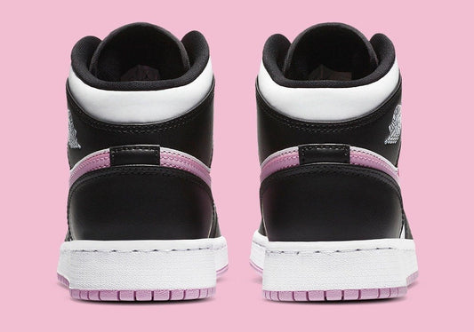 Jordan 1 Mid White Black Light Arctic Pink Sneakers - Archive Edition