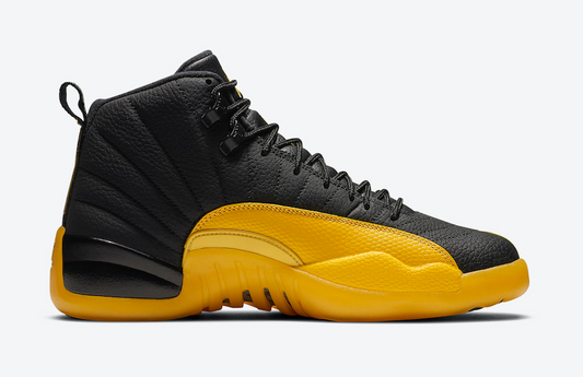 Jordan 12 Retro Black University Gold Sneakers - Basketball Legend