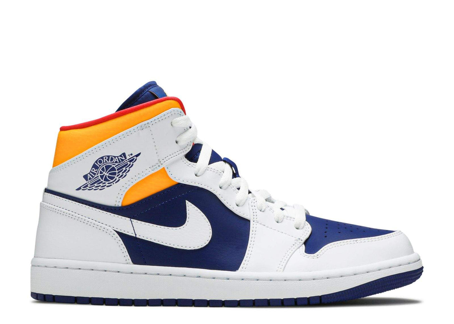 Air Jordan 1 Mid ¡®White Deep Royal Blue¡¯ Unfading Sneaker Sneakers - Court ...