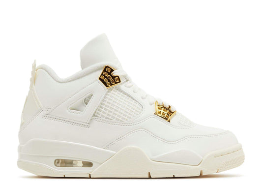 Wmns Air Jordan 4 Retro Metallic Gold Unfading Sneaker Sneakers - Court Icon
