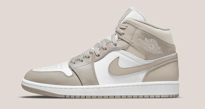 Air Jordan 1 Mid Linen Sneakers - Elite Edition | Must-Cop