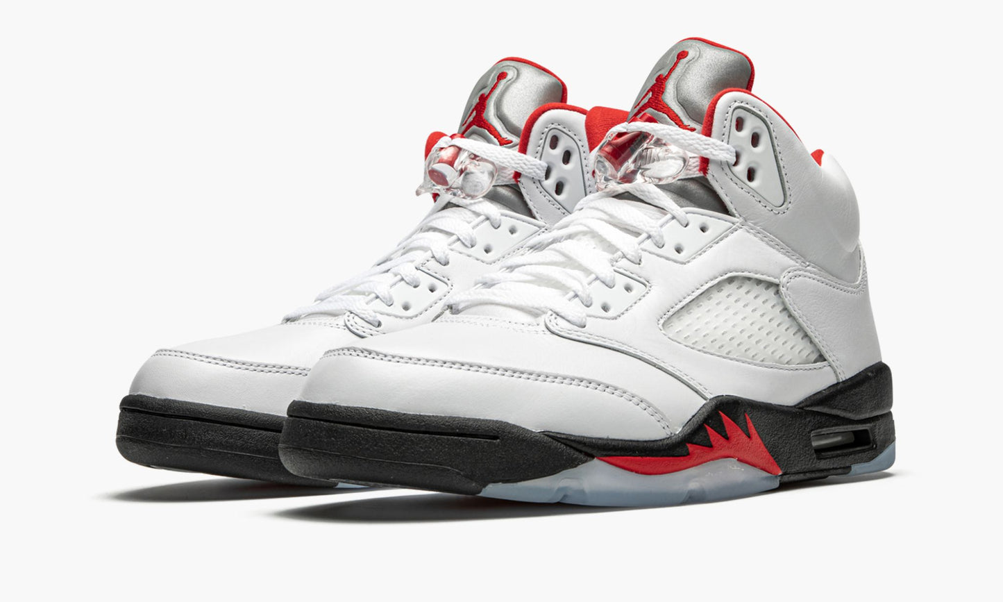 Air Jordan 5 Retro “Fire Red Silver Tongue 2020” Sneakers - OG Colorway