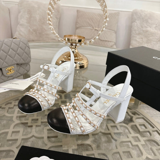 Chanel 2026 High-Heeled Sandals 8.5cm Lambskin Sheepskin 834423
