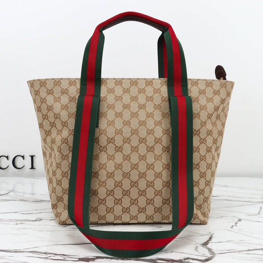 Gucci 2026 Tote Bag 29cm Brown Canvas