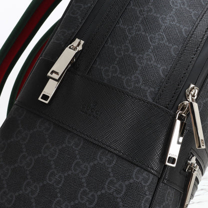 Gucci 2026 Essence Classic Backpack 44cm Black Canvas Leather