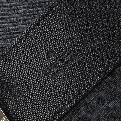 Gucci 2026 Essence Classic Backpack 44cm Black Canvas Leather