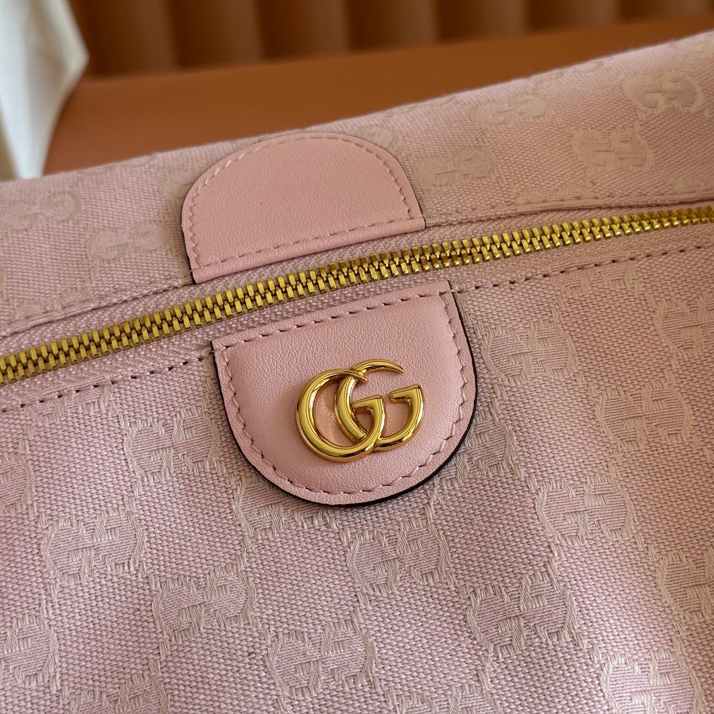 Gucci 2026 Vanity GG-Canvas Top Handle Bag 27.5cm Pink Canvas Leather 280773