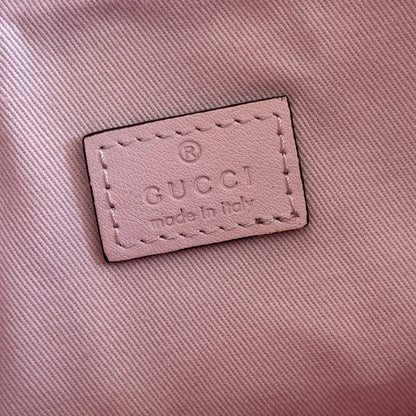 Gucci 2026 Vanity GG-Canvas Top Handle Bag 27.5cm Pink Canvas Leather 280773
