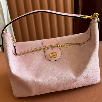Gucci 2026 Vanity GG-Canvas Top Handle Bag 27.5cm Pink Canvas Leather 280773