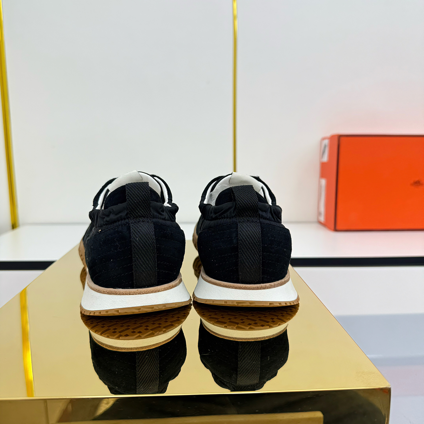 HM 2026 Casual Sneakers Black Fabric Suede 667352
