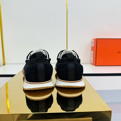 HM 2026 Casual Sneakers Black Fabric Suede 667352
