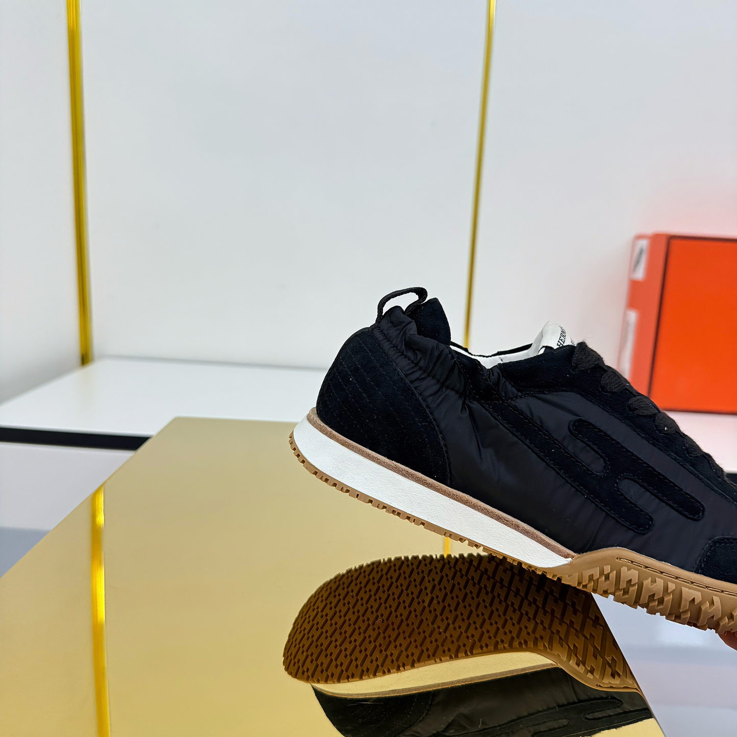 HM 2026 Casual Sneakers Black Fabric Suede 667352