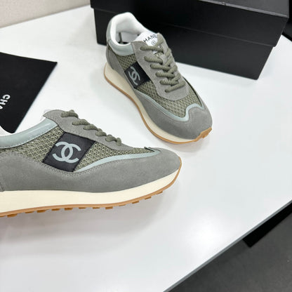Chanel 2026 Retro Runner Sneakers 30mm Mesh Suede Calfskin 894904