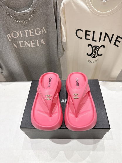 Chanel 2026 Flip-Flops Platform Wedge Heels 794233