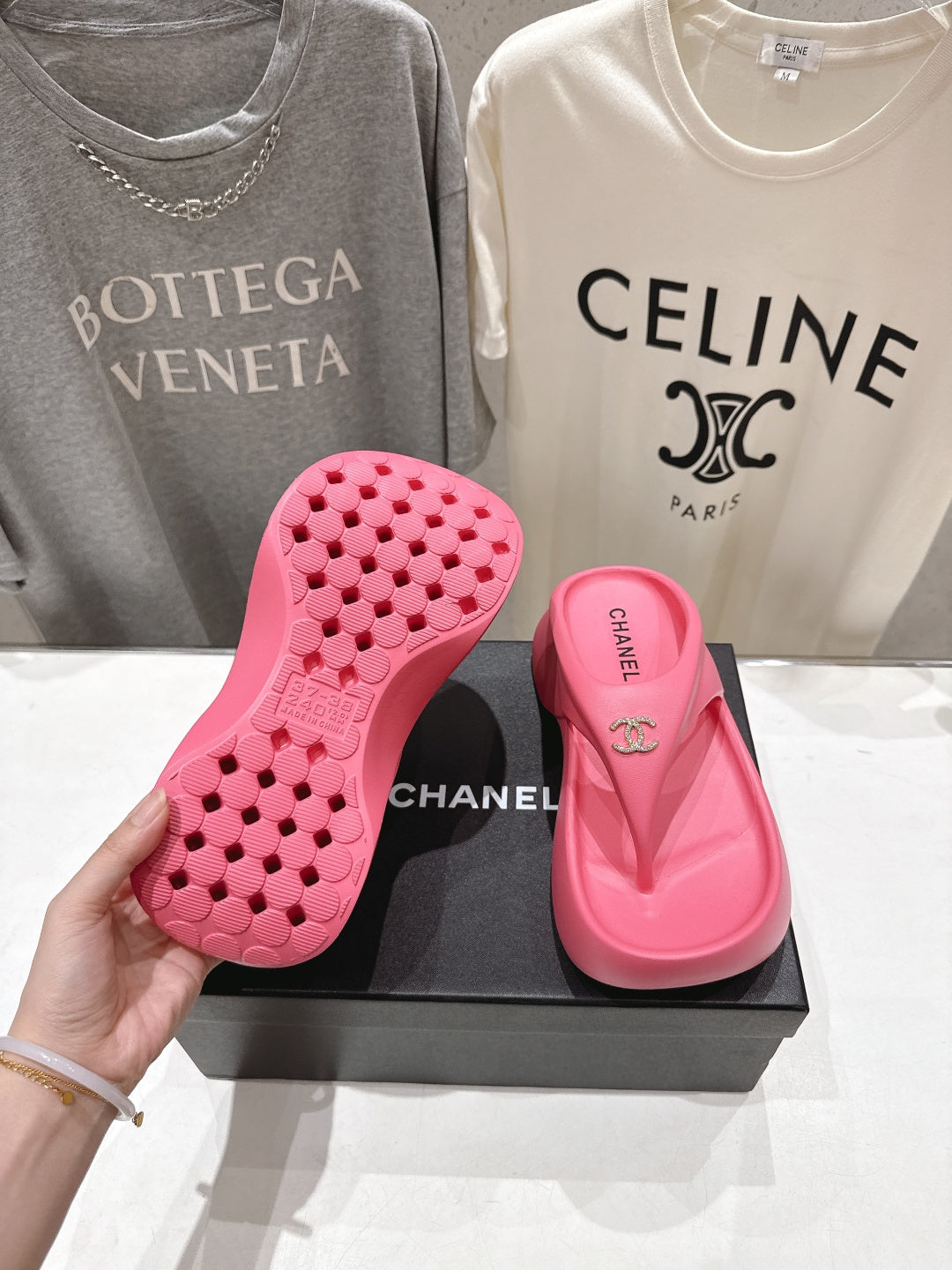 Chanel 2026 Flip-Flops Platform Wedge Heels 794233
