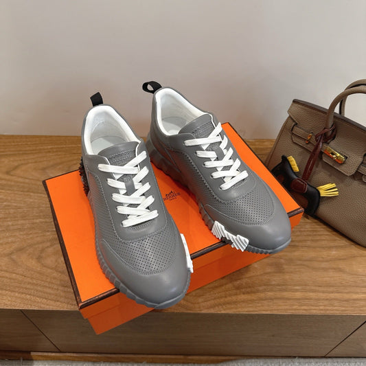 HM 26ss Sneakers Gray Leather 638579