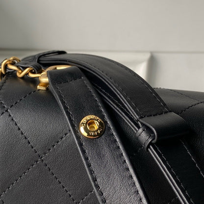 Chanel 2026 Trendy CC Flap Bag 25cm Black Calfskin 338857