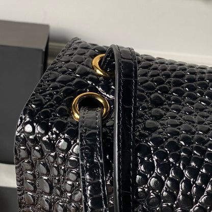 Chanel 2026 Crocodile Embossed Maxi Bag 39cm Calfskin