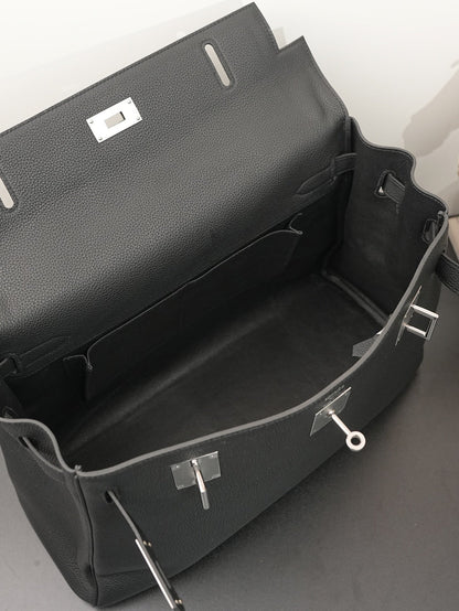 Hermes 2026 Maxi Kelly 42cm Bag Black Togo Leather 284505