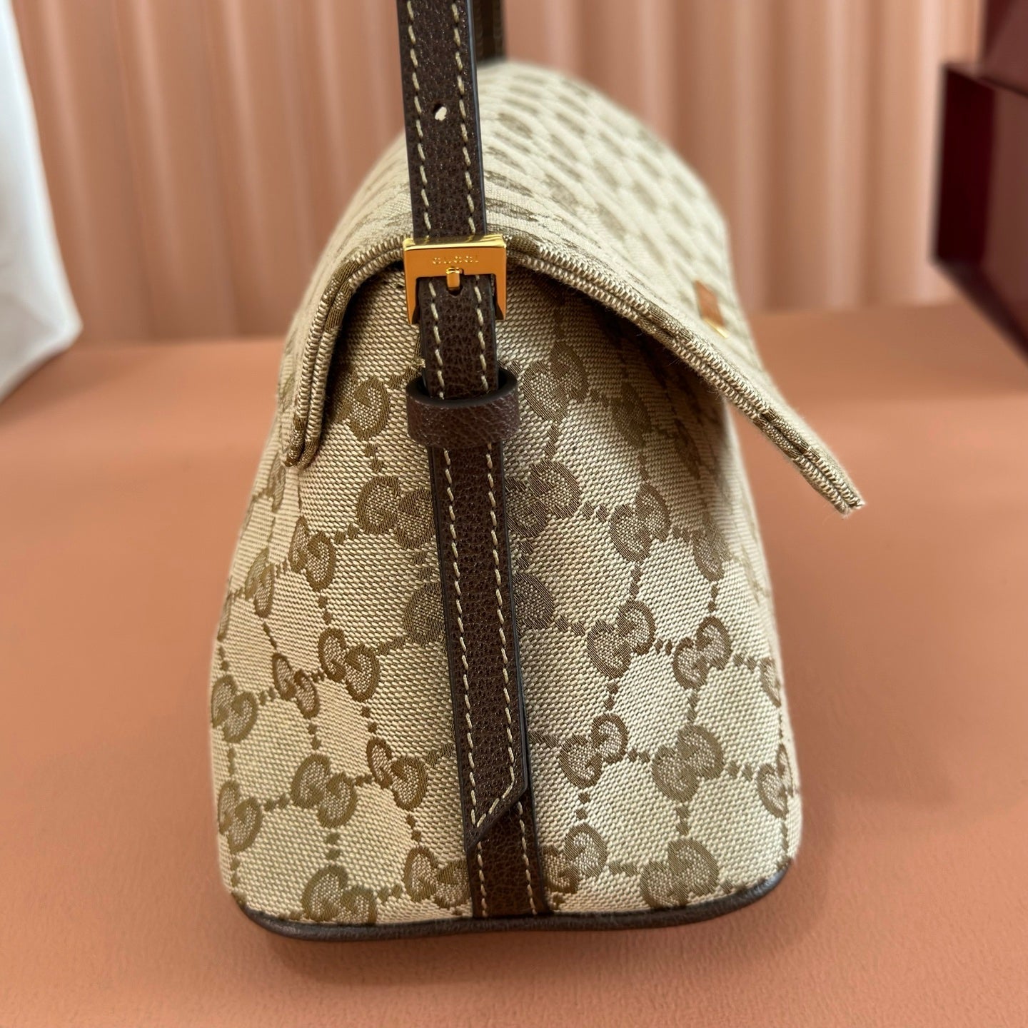 Gucci 2026 Madison Bag 31cm Sand mix Brown Canvas Leather