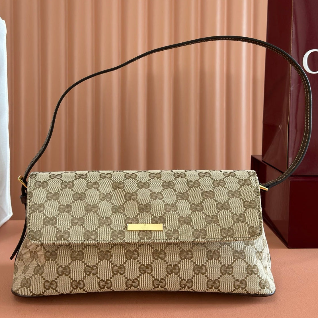 Gucci 2026 Madison Bag 31cm Sand mix Brown Canvas Leather