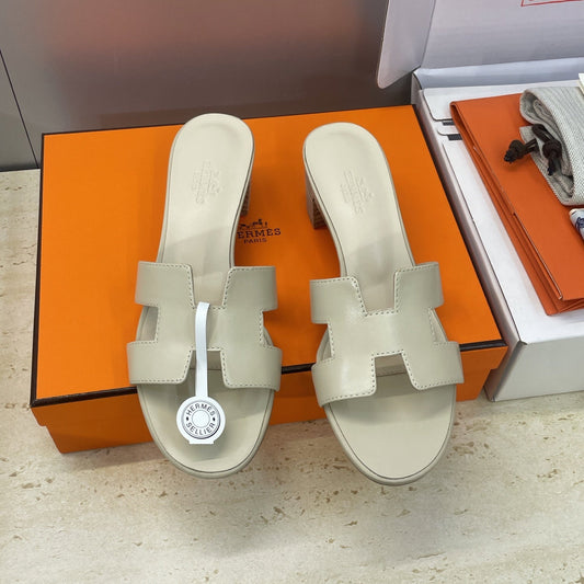 HM 26ss Oran Sandals 45 Light Beige Calfskin 607226