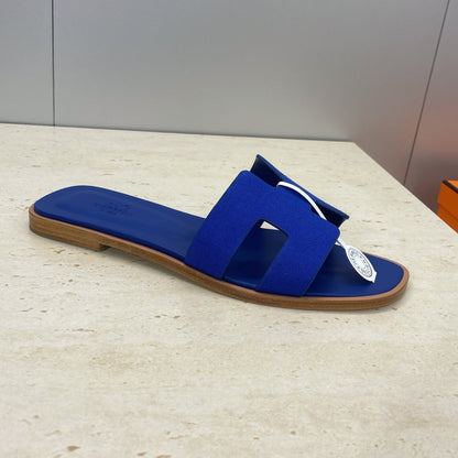 HM 26ss Oran Sandals Deep Blue Calfskin 607232