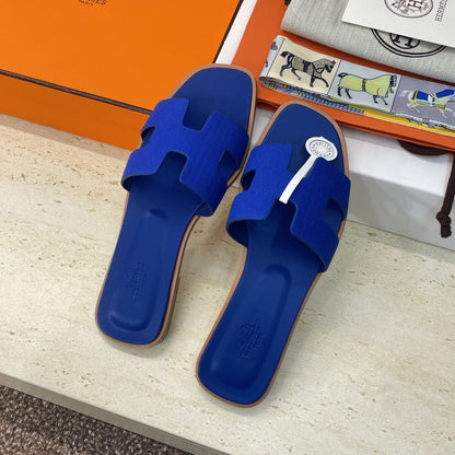 HM 26ss Oran Sandals Deep Blue Calfskin 607232