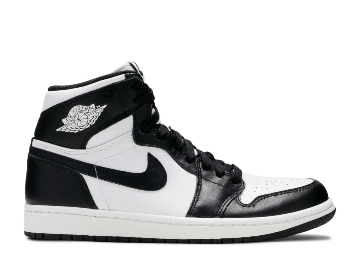 Jordan 1 Retro High OG Black White Sneakers - Limited Edition