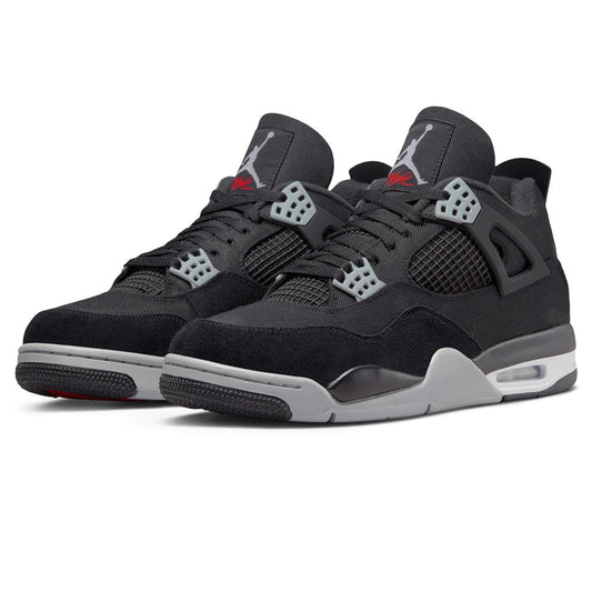 Jordan 4 Retro Black Canvas Sneakers - OG Colorway | Collector's Pick