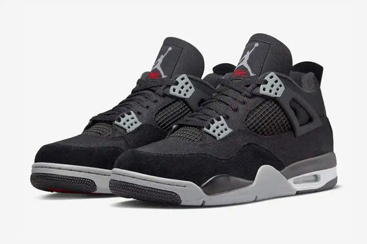 Jordan 4 Retro Black Canvas Sneakers - OG Colorway | Collector's Pick