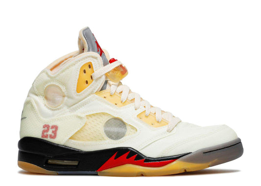 Off-White x Air Jordan 5 SP ¡®Sail¡¯ Revered Footwear Sneakers - Heritage Edi...